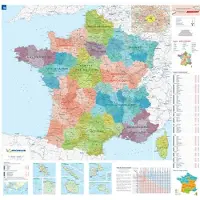 Michelin Poster France administrative
