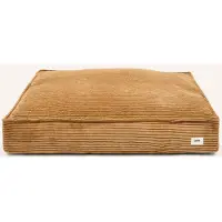 CAFIDE Comfortabele hondenmand van ribfluweel – Mosterdkleur – Wasbaar, anti-slip & afritsbare hoes – Cuadra