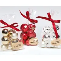 JEAN Products Kerstballenset 24 stuks Glas - Mini- 2.5-3.5cm -Zilver