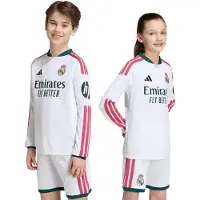 Adidas Real Madrid Thuisshirt Lange Mouwen 2026-2027 Kids