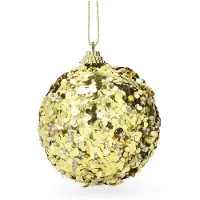 Décoris Kerstbal | | Ø 8 cm (Schuim, Goud)