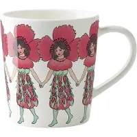 Design House Stockholm Elsa Beskow Mok Met Oor 40 Cl Klaproos - Koffiekopjes Beenderporselein White - 2576-0100