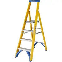 Kippers Rijssen Fiberglass Trap Werner platform stepladder | 1x4 - 7170418