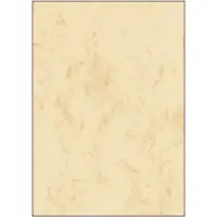 Sigel designpapier - A4 - marmer beige - 200 grams - 50 vel - SI-DP397