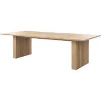 Ebuy24 Humle eetkamertafel 100x200/300cm met uitschuifbare naturel.