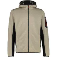 CMP - Jacket Fix Hood with Sleeve Pocket - Fleecevest 48, beige