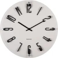 Karlsson Esencia Elevated Wandklok | Ø40cm | Warm grijs
