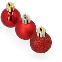 Décoris Kerstballen set | | Ø 3 cm | 14 stuks (Rood)