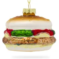 House of Seasons Hamburger kerst ornament | (Glas)