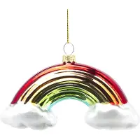 House of Seasons Regenboog kerst ornament | (Glas)