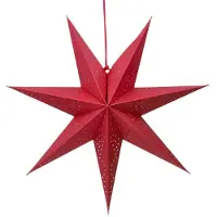 PerfectLED Papieren kerstster | | Ø 45 cm (Geperforeerd, Rood)