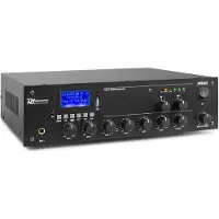 Power Dynamics PPA502 2-zone 100V versterker 50W met o.a. Bluetooth