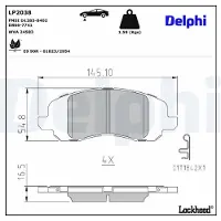 Delphi LP2038 Remblokken