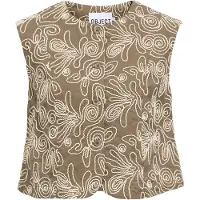 Object Bodywarmer 'OBJKERRY' crème / donkerbeige