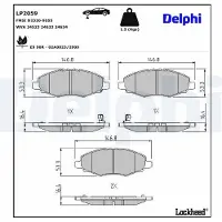 Delphi LP2059 Remblokken