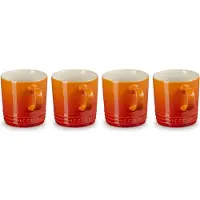 Le Creuset Set Mokken Per 4 Oranjerood 350ml