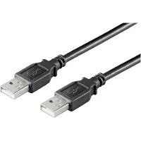 Microconnect USBAA5B, 5 meter, USB-A, USB-A, USB 2.0, zwart