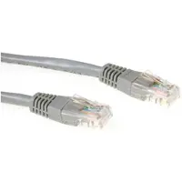 ACT Grijze 10 meter U/UTP CAT6 UTP kabel met RJ45 connectoren IB8010
