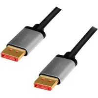 Logilink DisplayPort AV Aansluitkabel [1x DisplayPort - 1x DisplayPort] 2 m Zwart/grijs