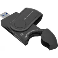Conceptronic StreamVault BIAN04B geheugenkaartlezer USB 3.2 Gen 1 (3.1 Gen 1) Type-A Zwart