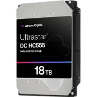 Western Digital WD Ultrastar DC HC555 - Harde schijf - Datacenter - 18 TB - intern - 3.5" (8.9 cm) - SAS 12Gb/s - 7200 rpm - Cache: 512 MB