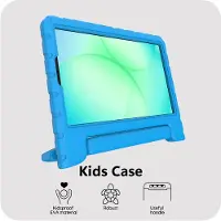 Cazy tablet Hoes Kinderen geschikt voor Samsung Galaxy Tab A11 - Kinderhoes Tablet Classic - Blauw