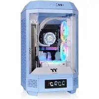 Thermaltake The Tower 250 Hydrangea Blue Midi-tower Gaming-behuizing Babyblauw Zijvenster