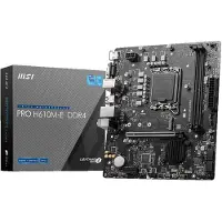 MSI Micro Star International Computer PRO H610M-E DDR4 Moederbord Socket Intel LGA 1700 Vormfactor Micro-ATX Moederbord chipset Intel H610