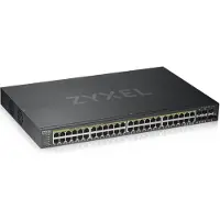 Zyxel GS1920-48HP V2 Smart Managed Switch 44x Gigabit Ethernet en 4x GbE/SFP Combo (48x PoE+, max. 375 Watt), 2x 10 Gbit/s SFP+.