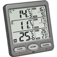 TFA-Dostmann TRIO 30.3062.10 Draadloze thermometer Antraciet