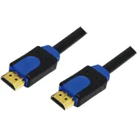 Logilink HDMI Kabel High Speed, mit Ethernet Kabel, 2,0 m zur Übertragung von Audio, Video und Ethernet Daten