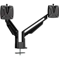 Novus 2-voudige monitorarm CLU Duo C, tot 27″, tafelmontage, zwenk-/hoogteverstelbaar, zwart