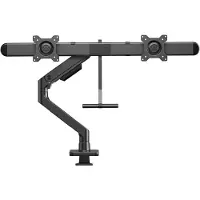 ACT AC8344 Monitorarm 32 inch met gasveer en crossbar voor 2 monitoren