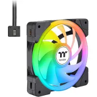 Thermaltake SWAFAN EX14 ARGB Premium Edition PC-ventilator Zwart (b x h x d) 140 x 140 x 25 mm Incl. LED-verlichting