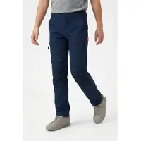 TROLLKIDS - Kid's Nordfjord Zip-Off Pants Slim Fit - Trekkingbroek 104, blauw