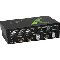 IC Intracom IDATA KVM-HDMI2U KVM-schakelaar 2x1 HDMI/USB 4K60Hz met USB 2.0