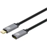 Techly ICOC MUSB322-CMF-010 Thunderbolt-kabel USB 3.2 Gen2 USB-A bus 1 m Meerdere kleuren Vergulde steekcontacten