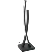 Eglo 31228 LED-tafellamp Alboraya zwart-wit minimalistisch design