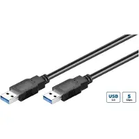 Microconnect - Câble USB - USB type A (M) pour USB type A (M) - USB 3.0 - 3 m - noir