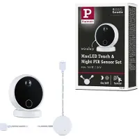 Paulmann 71226 MaxLED Home Draadloze infrarood bewegingsmelder, Draadloze aanraaksensor Wit, Zwart