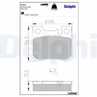 Delphi LP947 Remblokken