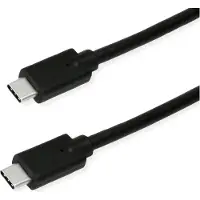 ROLINE GREEN USB 3.2 Gen 2x2 kabel, C-C, M/M, 4K UHD-1, 20Gbit/s, Emark, 100W, zwart, 2 m