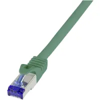 Logilink C6A095S RJ45 USB-kabel CAT 6A S/FTP 10.00 m Groen 1 stuk(s)