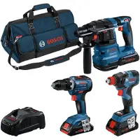 Bosch 3-Delige Toolkit GSR18V-55 + GDX18V-200 + GBH18V-22 - 0615A5003B (gereedschapset)
