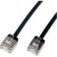 Roline 21.15.4565 RJ45 Netwerkkabel, patchkabel CAT 6A U/FTP 5 m Zwart Afgeschermd 1 stuk(s)