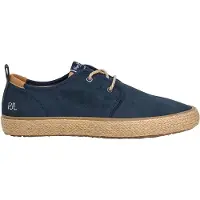 Pepe Jeans Heren Espadrilles Port Casual navy (44), Blauw, Stof, Plat, Veters PMS100007