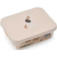 Liewood Voorraaddozen 'Ako' beige / chocoladebruin / cognac / wit