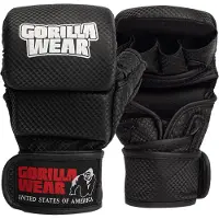 Gorilla wear Ely MMA Bokshandschoenen - Zwart/Wit - L/XL