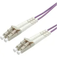 Roline glasvezelkabel 50/125µm OM4, LC/LC, violet, 1 m