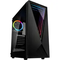 Kolink VOID RGB Midi-tower Gaming-behuizing Zwart 1 voorgeïnstalleerde LED-ventilator, Zijvenster, Stoffilter